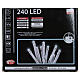 Pisca pisca 240 Leds azul EXTERIOR pilhas programável s4