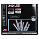 Christmas Lights, 240 cold white LED, programmable for outdoors, battery powered s4