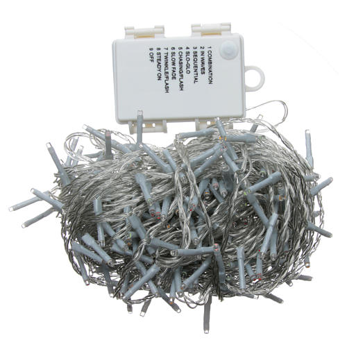 Christmas Lights, 240 multicoloured LED, programmable for outdoors, battery powered 3