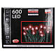 Christmas Lights, 600 red LED, programmable for outdoor use s4