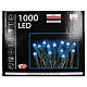 Cadena de luces de Navidad 1000 LED azules programables para exterior s4