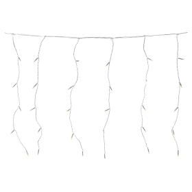 Weihnachtslichter: Lichtervorhang 120 LEDs warmweiß AUßEN mit Netzstecker Weihnachtslichter: Lichtervorhang 120 LEDs warmweiß AUßEN mit Netzstecker