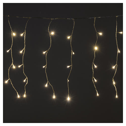 Christmas LED curtain, 120 lights, warm white, for outdoor use 2