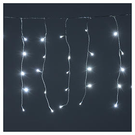 Weihnachtslichter: Lichtervorhang 160 LEDs kaltweiß AUßEN mit Netzanschluss Weihnachtslichter: Lichtervorhang 160 LEDs kaltweiß AUßEN mit Netzanschluss