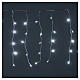 Christmas LED curtain, 160 lights, ice white, for outdoor use, plug s2