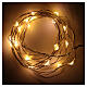 LED Christmas lights, 20 drop shaped, warm white and battery powered s1