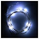 LED Christmas lights, 10 drop shaped, cold white and battery powered s1