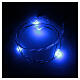 Luces de Navidad 5 LED tipo gota azules con baterías cable a vista s1