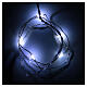 LED Christmas lights, 5 drop shaped, cold white and battery powered s1