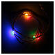 LED Christmas lights, 5 drop shaped, multicoloured and battery powered s1