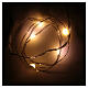 LED Christmas lights, 5 drop shaped, warm white and battery powered s1