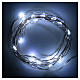 Battery powered Christmas lights, 20 drop shaped LED, cold white s1