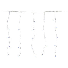 Luces de Navidad: Cortina de luces de Navidad 120 LED azules para exterior Luces de Navidad: Cortina de luces de Navidad 120 LED azules para exterior