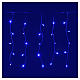 Cortina luminosa iluminação de Natal 120 Leds EXTERIOR azul s2
