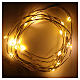 Luces de Navidad 20 LED blanco cálido cable de cobre sin aislamiento para interior s2