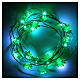 Luces de Navidad 20 LED verdes cable de cobre sin aislamiento para interior s2