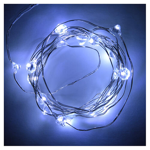 Christmas lights: 20 cold white LED lights, for indoor use 2