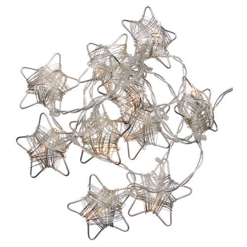 Christmas fairy lights, 10 stars warm white colour for indoors 1