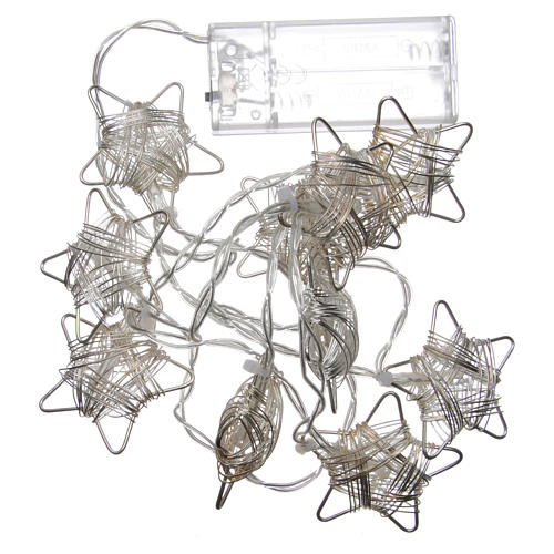 Christmas fairy lights, 10 stars warm white colour for indoors 4