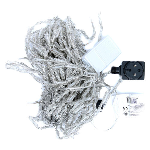 Christmas lights, LED curtain, 400 LED, blue, for outdoor use 5