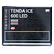 Cortina de luces navideñas "ICE" 600 led blanco frío EXTERIOR s3