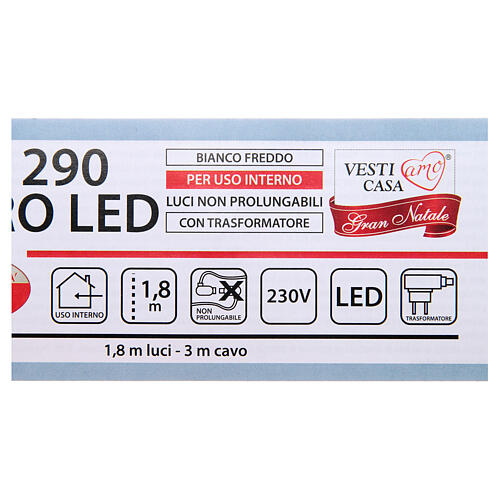 Guirlande lumineuse branches 290 microleds blanc froid INTÉRIEUR 5