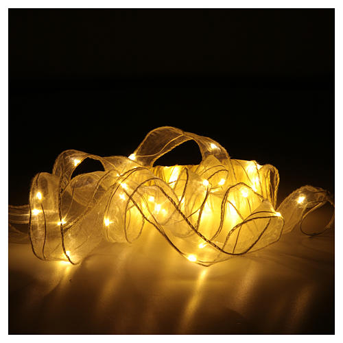 Luces Navideñas fita 8 mt 80 luces led blanco-amarillo 3