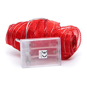 Weihnachtslichter: Weihnachtslicht roten Band 8mt 80 Lichter warmweiss Weihnachtslichter: Weihnachtslicht roten Band 8mt 80 Lichter warmweiss