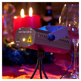 Laser-Projektor mit grünem und rotem Weihnachtsmotiv zzgl. Fernbedienung