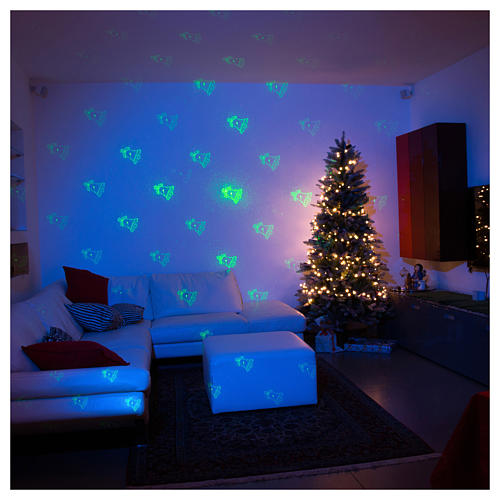 Projecteur laser lumière Noël argent thème Noël pour intérieur 3