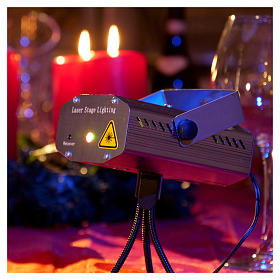 Proyector Laser Luces de Navidad plateado de temática corazones para uso interior