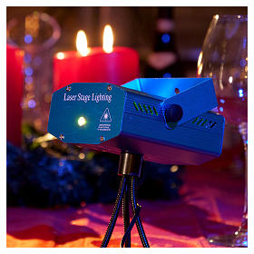 Projecteur laser Noël: Projecteur laser de Noël couleur bleu thème coeurs pour intérieur