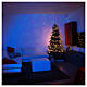 Projecteur laser éclairage de Noël couleur or thème coeurs pour intérieur s1