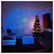 Projecteur laser éclairage de Noël couleur or thème coeurs pour intérieur s3