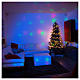 Projecteur laser thème Noël pour intérieur points vert rouge s1