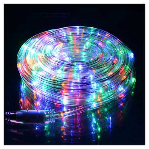 Luce natalizia tubo led 10 mt programmabile multicolor esterno 2