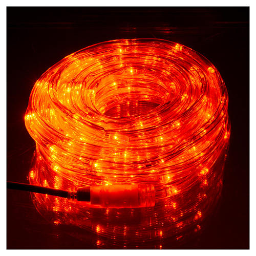 Christmas led tube light red 10 mt for external use programmable 2