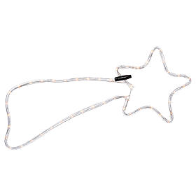 Luci di Natale: Decorazione natalizia stella cometa 64 luci uso interno 65x30 cm