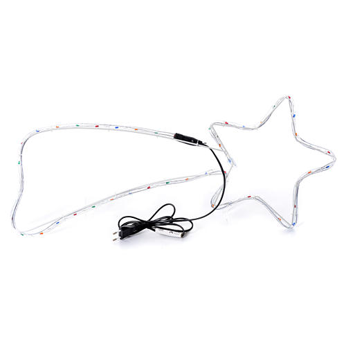 Christmas decoration comet 64 lights multicoloured for internal use 65x30 cm 3