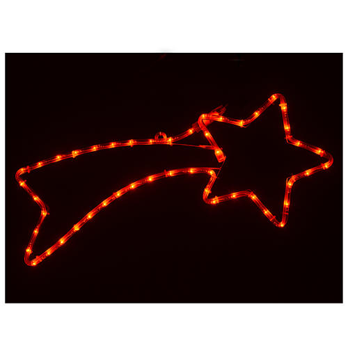 Christmas decoration comet 36 red leds for external use 65x30 cm 2