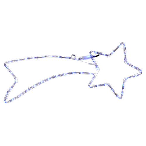 Décoration Noël comète 36 leds bleus pour extérieur 65x28 cm 1