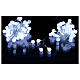 Luces esferas 100 led Blanco hielo uso interno y externo s2