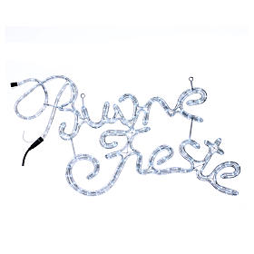 Guirlandes lumineuses de Noël: Éclairage Buone Feste 224 led blanc froid intérieur extérieur Guirlandes lumineuses de Noël: Éclairage Buone Feste 224 led blanc froid intérieur extérieur