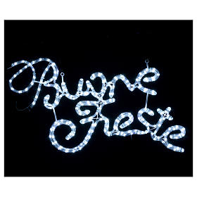 Guirlandes lumineuses de Noël: Éclairage Buone Feste 224 led blanc froid intérieur extérieur Guirlandes lumineuses de Noël: Éclairage Buone Feste 224 led blanc froid intérieur extérieur