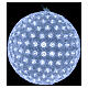 Enfeite luminoso bola 20 cm Leds branco frio interior e exterior s1