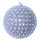 Christmas light sphere 20 cm led cold white internal and external s2