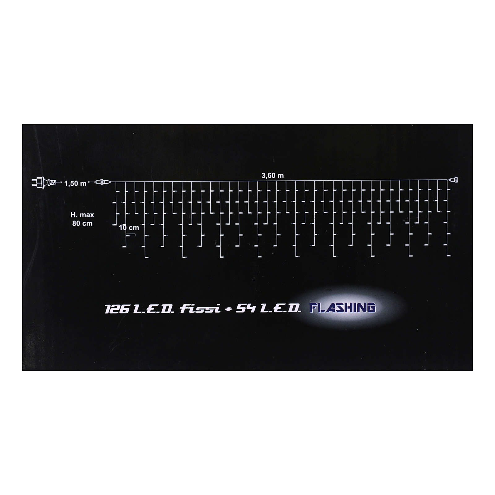 Rideau 180 led blanc glace et chaud intérieur et extérieur | vente ... Rideau 180 led blanc glace et chaud intérieur et extérieur | vente ...