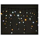 Light curtain 180 leds warm white and ice white internal and external use s1