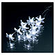 Guirlande fleurs transparentes 100 led blanc froid intérieur extérieur s3