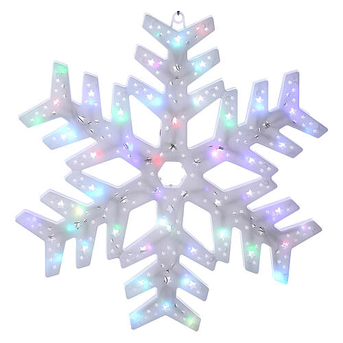 Weihnachtslichter Schneeflocke 50 multicolor Leds Aussengebrauch 4